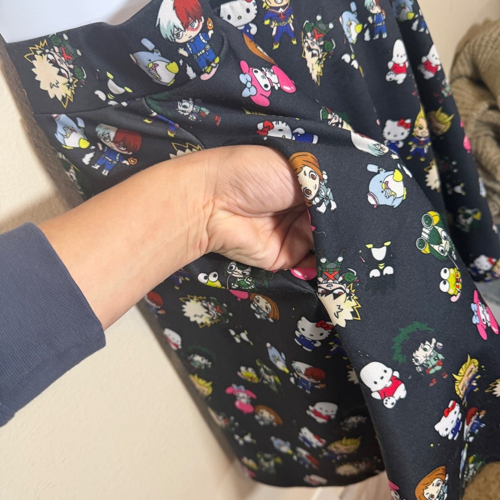 Hello Kitty Suspender Skirt Womens 2X Kawaii Anime Skater Nerdcore Hot Topic - Picture 7 of 12
